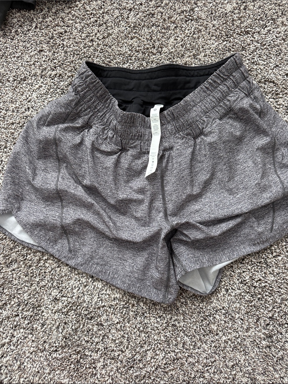 lululemon athletica Heathered Gray Women's Running Shorts